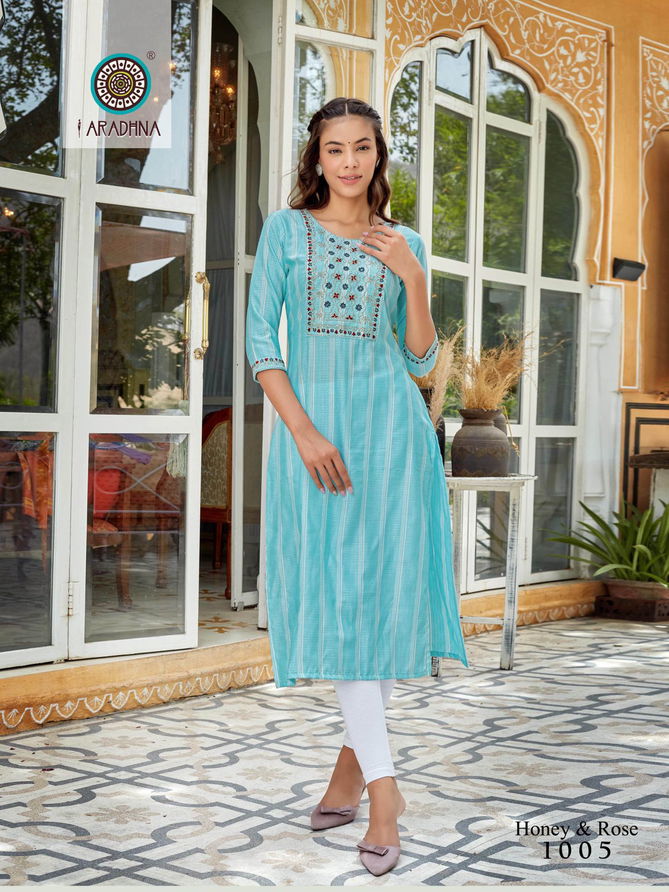 Honey Rose 1 Fancy Designer Ethnic Wear Kurtis Collection